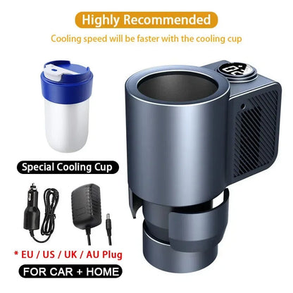 Intelligente 2-in-1 Autoheizung Kühlung Becher für Kaffee Milch Getränke Elektrischer Getränkewärmer Kühler Halter Reise Mini Auto Kühlschrank