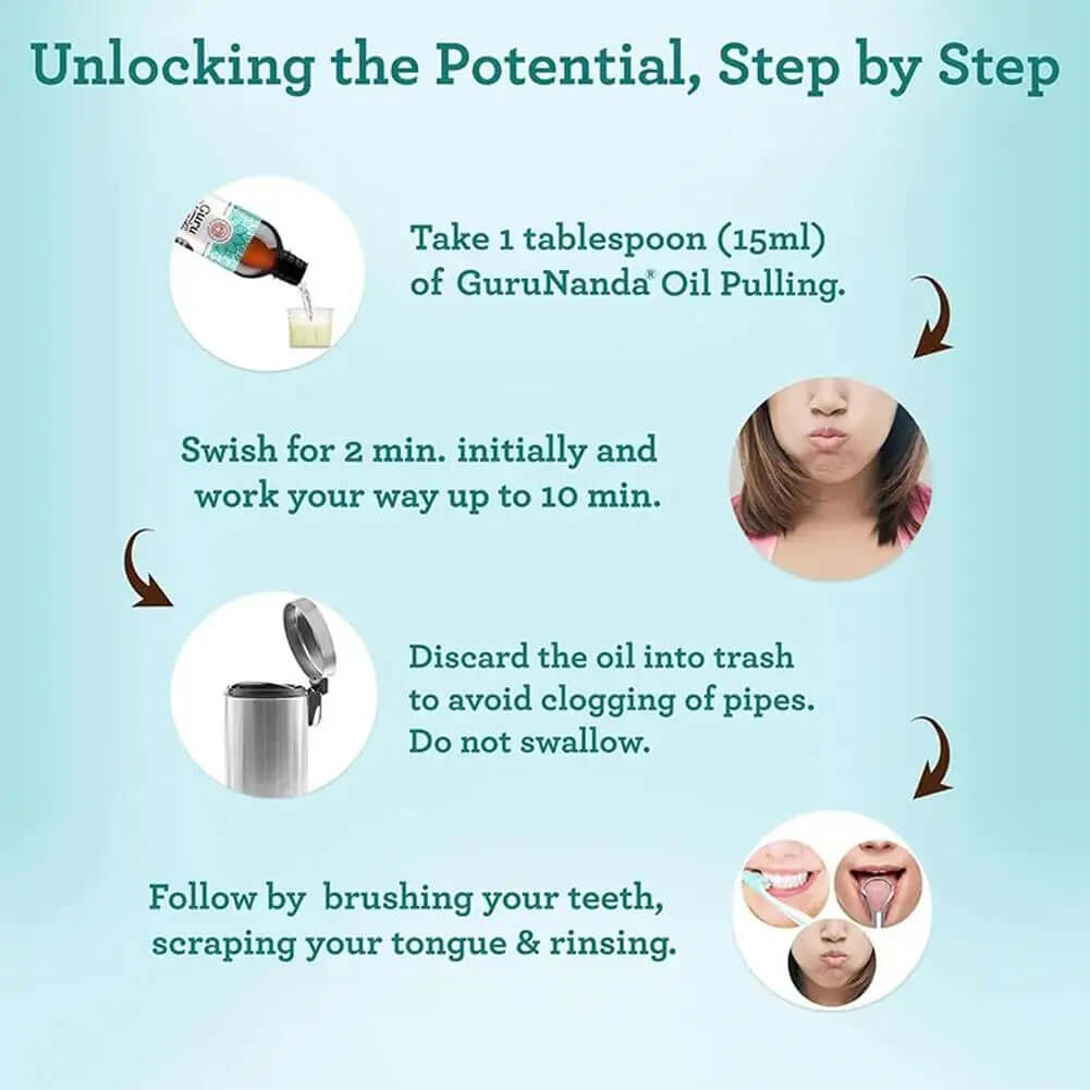 Mundöl mit 7 ätherischen Ölen &amp; Vitaminen für gesunde Mundpflege