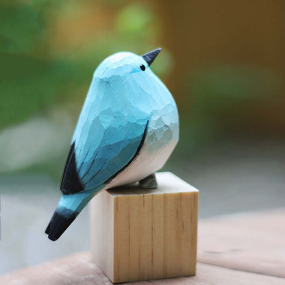 Zelara Holzvögel Deko Figur Vögel Skulptur