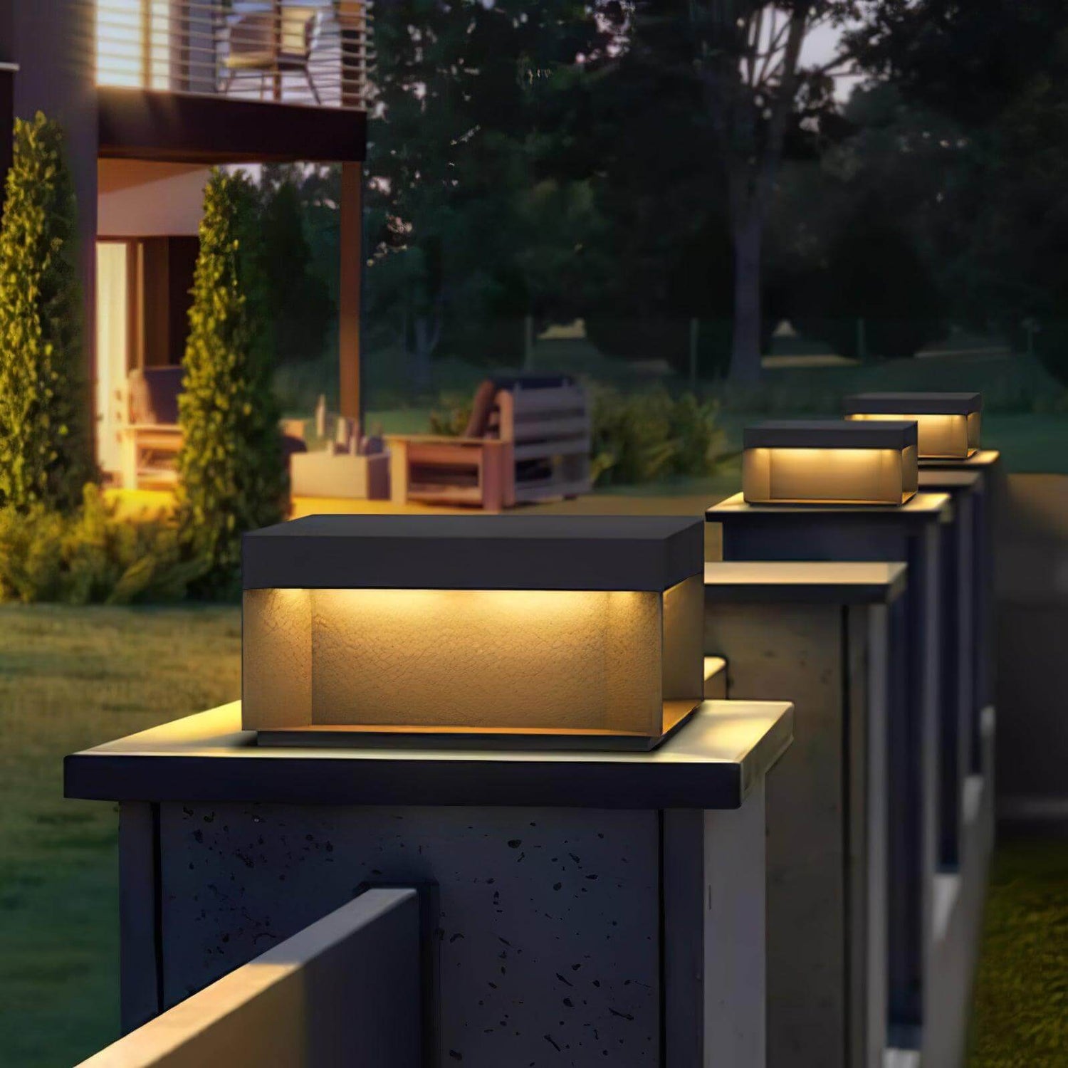 Solar-Außenpfostenleuchte - wetterfest