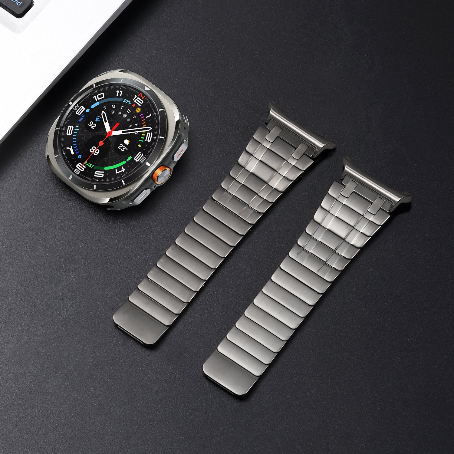 AP Frosted Edelstahl magnetisches Armband für Samsung Watch 7 Ultra