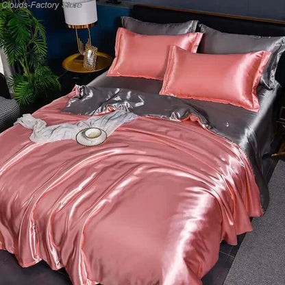 Satin Bettbezug Set - Luxuriös &amp; Weich