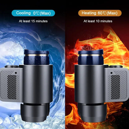 Intelligente 2-in-1 Autoheizung Kühlung Becher für Kaffee Milch Getränke Elektrischer Getränkewärmer Kühler Halter Reise Mini Auto Kühlschrank