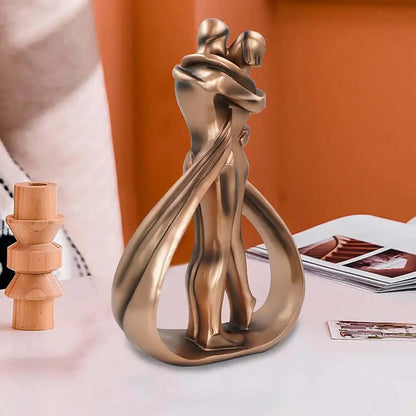 Liebespaar Skulptur - Modernes Deko Objekt