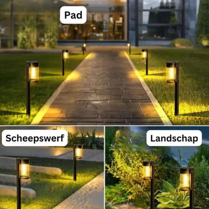 Solar Wegbeleuchtung Außen Garten, 6er Set LED