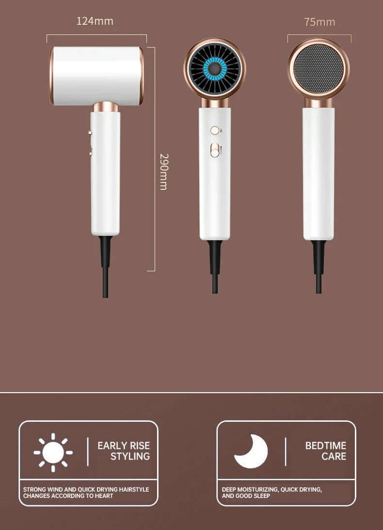 2400W Haartrockner mit Ionen-Technologie - Schnelltrocknend &amp; schonend
