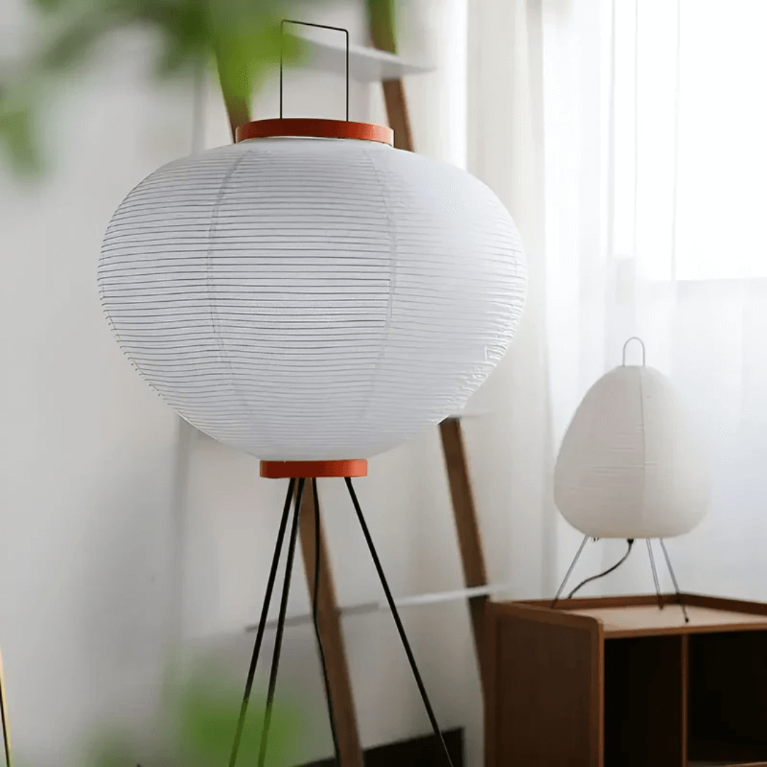Stehlampe Reispapier Warmweiß LED
