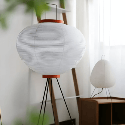 Stehlampe Reispapier Warmweiß LED