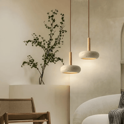 LED Deckenleuchte Retro Design Holzoptik