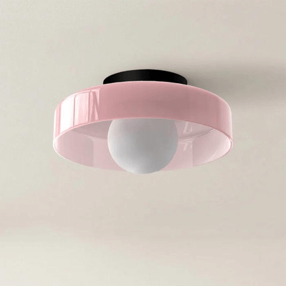 Runde LED Deckenleuchte Modern Glas Lampe