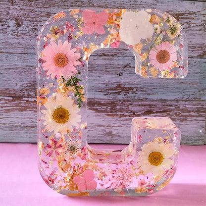 Dried Flower Letters Nachtlicht