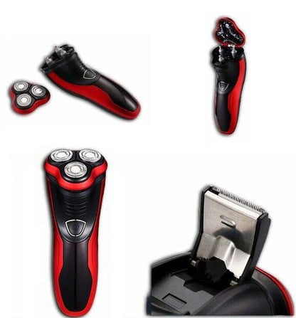 Herren Rasierer Rotary Waterproof Elektrischer Rasierer Pop-Up Trimmer Nass Trocken Kabellos
