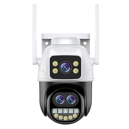 Guudgo 4K 8MP WiFi Außen Sicherheitskamera, 5X Zoom, Nachtsicht, Bewegungserkennung, 2-Wege Audio, IP66 wasserdicht, drahtlose PTZ Überwachung
