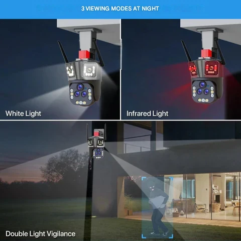 Kabellose Sicherheitskamera 10K - Zoom x20 - DualGuard Ultra 10K