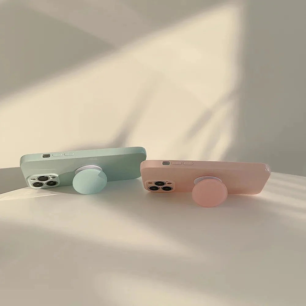Bonbonfarbene Hülle mit Halterung