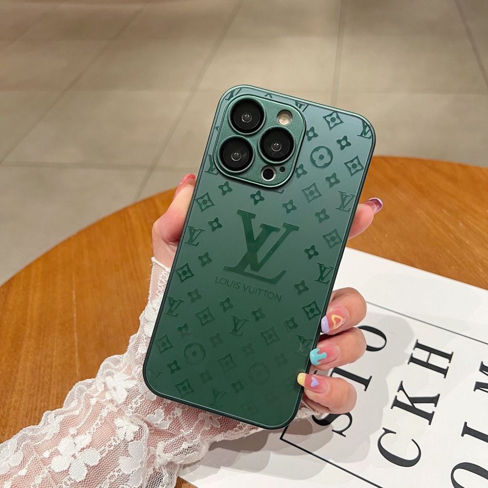 Luxus Louis Vuitton Frosted Matte Hülle für iPhone 13 / 14 / 15 Serie