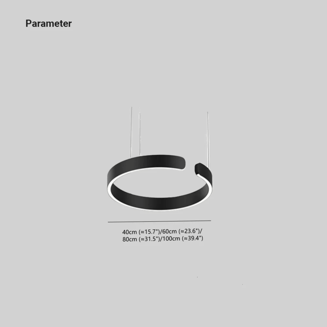 Moderne LED-Ring-Hängeleuchte
