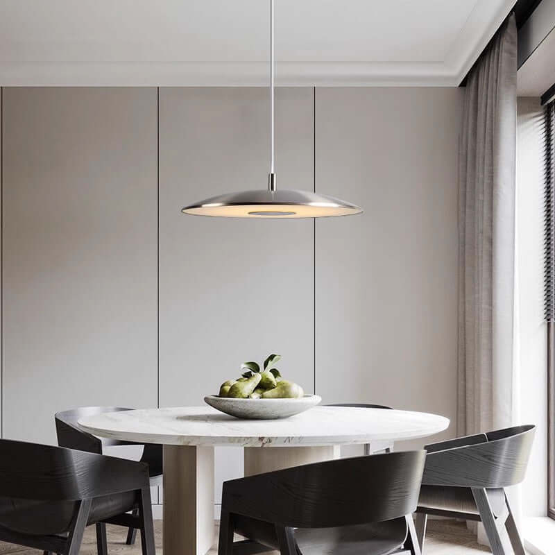 Moderne LED Pendelleuchte - Eisen Nickel