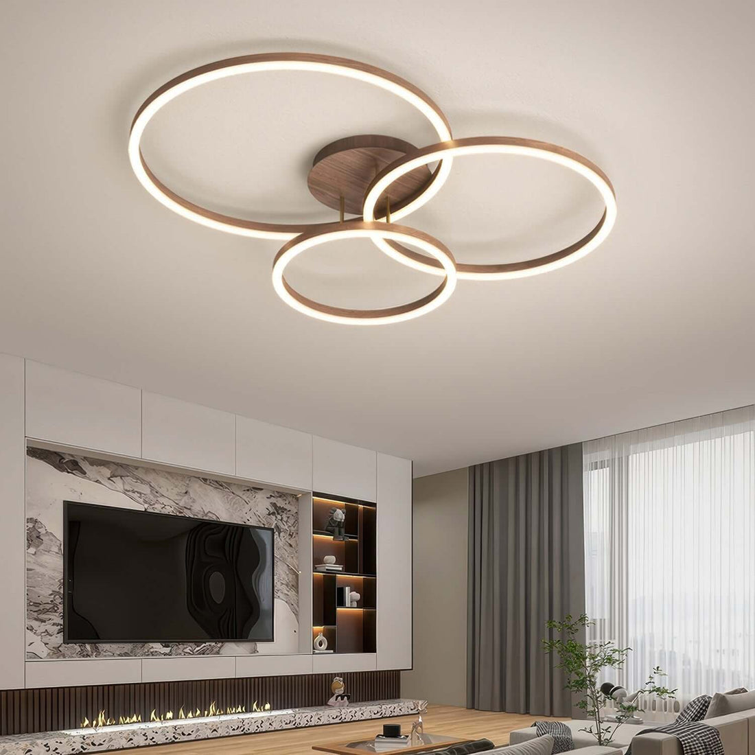 Moderne LED-Deckenleuchte Ring Design
