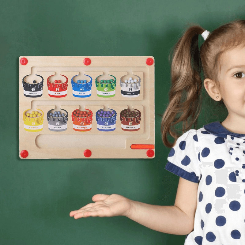 Farben &amp; Zahlen Lernspiel - Magnetisches Labyrinth