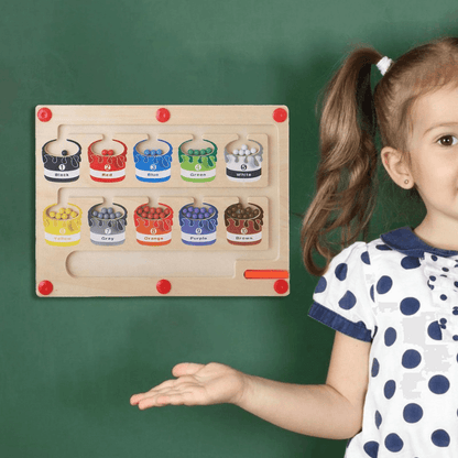 Farben &amp; Zahlen Lernspiel - Magnetisches Labyrinth