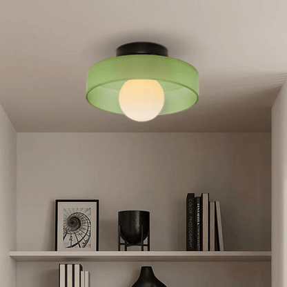 Runde LED Deckenleuchte Modern Glas Lampe
