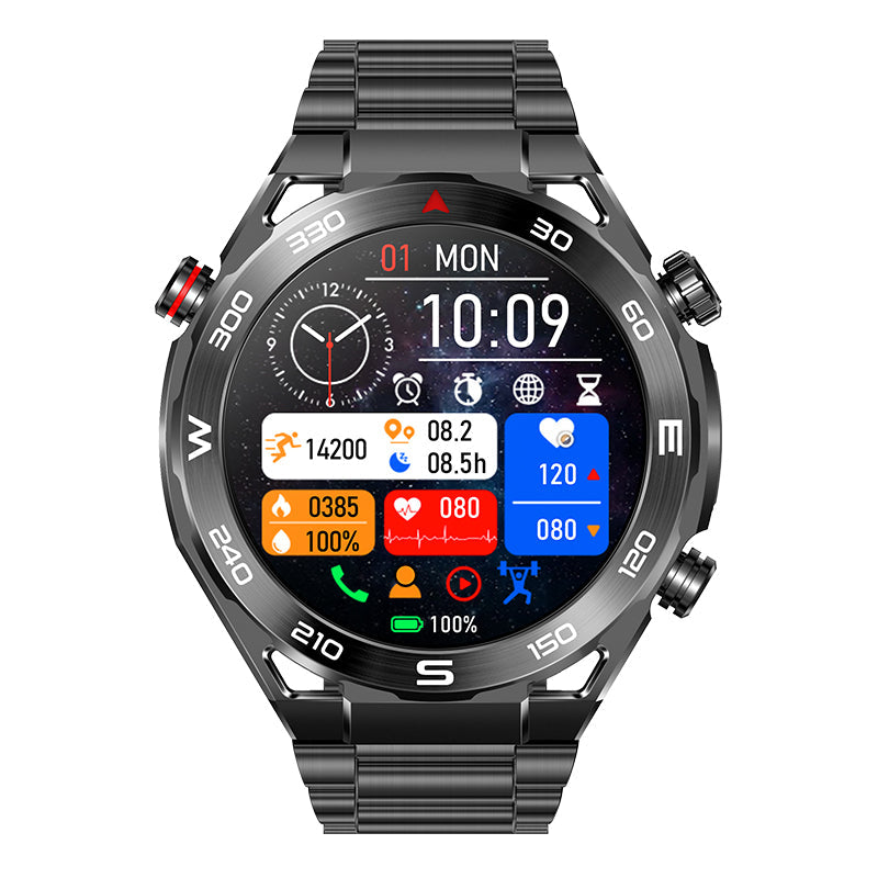 Zelara Max 1 Herzfrequenz Blutzucker EKG/EKG Blutdrucküberwachung Bluetooth Talk Smartwatch