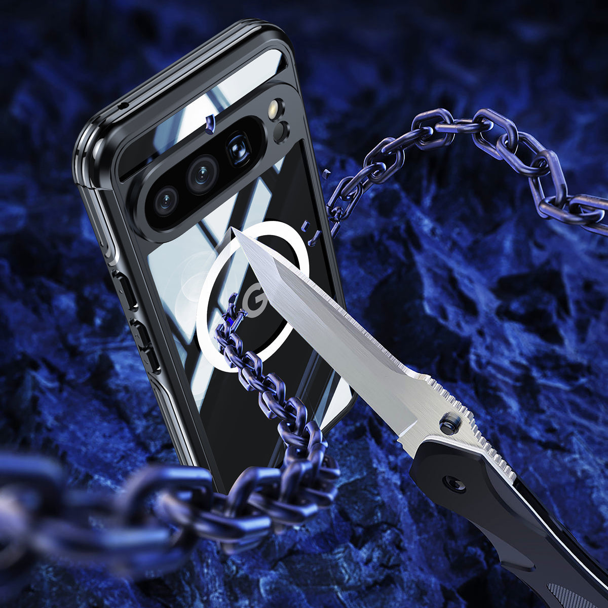 ClearArmor Pixel 9 Pro XL, 9 Pro und 9 360° MagSafe-Hülle mit Doppellagen-Glas