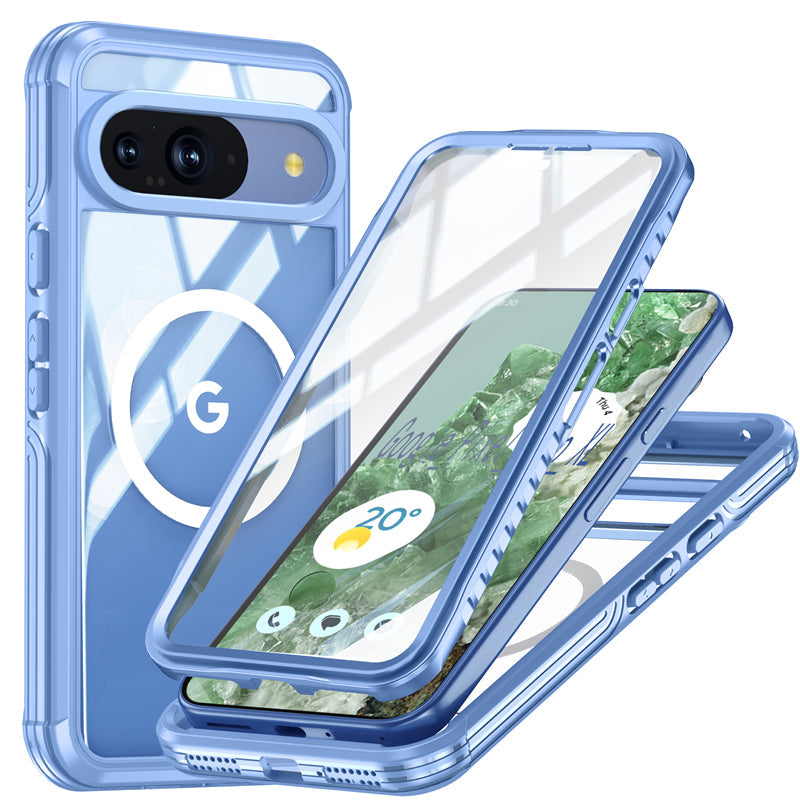 ClearArmor Pixel 9 Pro XL, 9 Pro und 9 360° MagSafe-Hülle mit Doppellagen-Glas