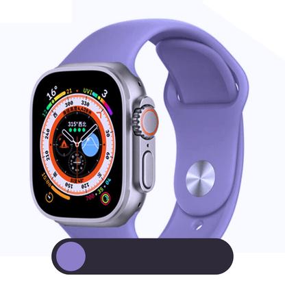 Hochwertiges Silikon-Loop-Band für die Apple Watch | Gummisport-Armband | Kompatibel mit der iWatch-Serie