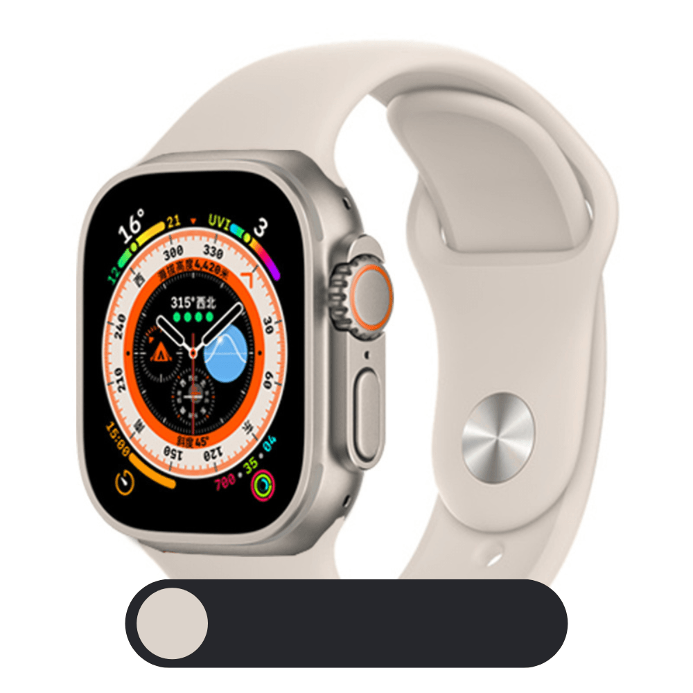 Hochwertiges Silikon-Loop-Band für die Apple Watch | Gummisport-Armband | Kompatibel mit der iWatch-Serie