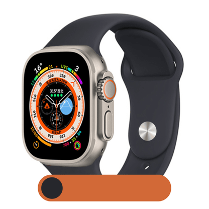 Hochwertiges Silikon-Loop-Band für die Apple Watch | Gummisport-Armband | Kompatibel mit der iWatch-Serie