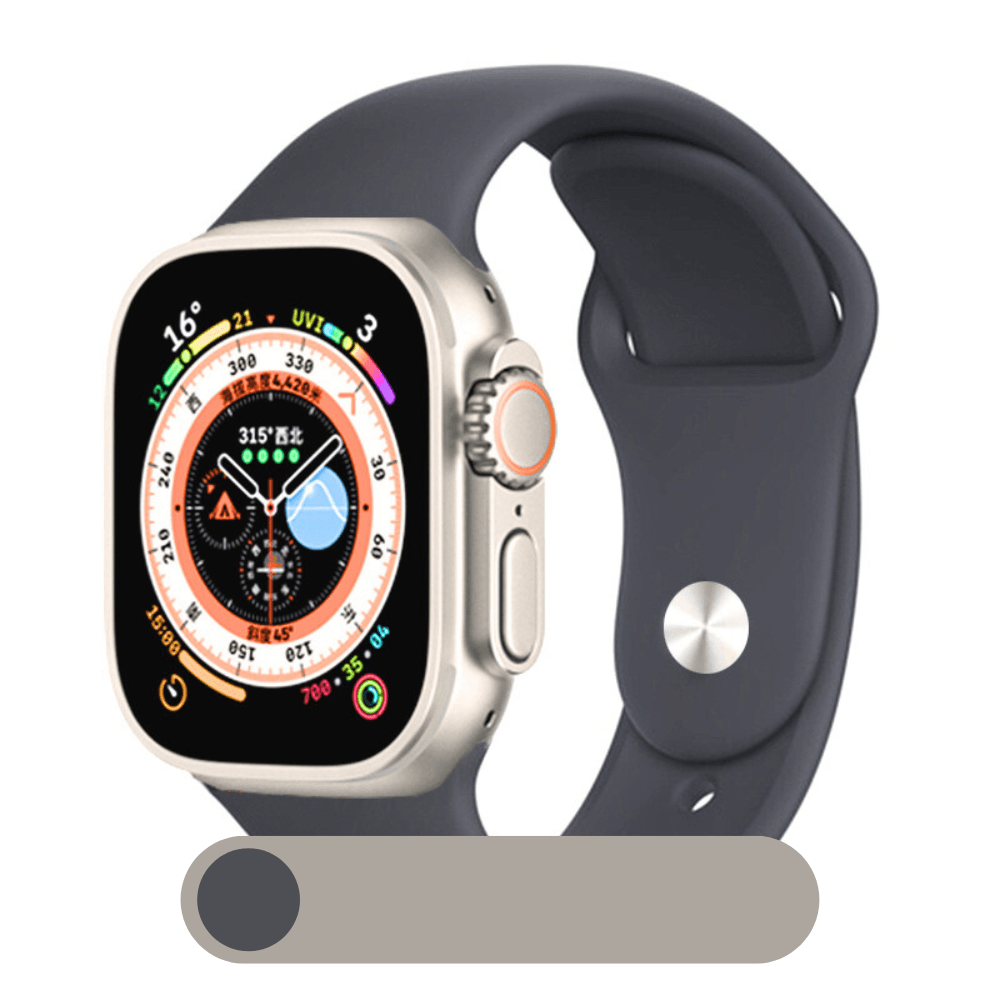 Hochwertiges Silikon-Loop-Band für die Apple Watch | Gummisport-Armband | Kompatibel mit der iWatch-Serie