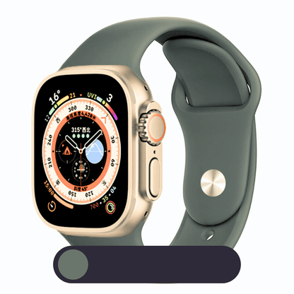 Hochwertiges Silikon-Loop-Band für die Apple Watch | Gummisport-Armband | Kompatibel mit der iWatch-Serie