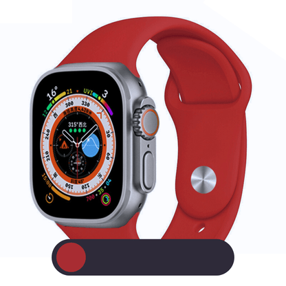 Hochwertiges Silikon-Loop-Band für die Apple Watch | Gummisport-Armband | Kompatibel mit der iWatch-Serie