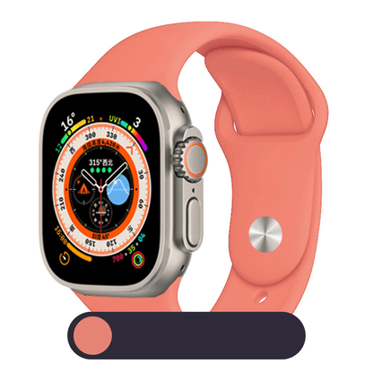 Hochwertiges Silikon-Loop-Band für die Apple Watch | Gummisport-Armband | Kompatibel mit der iWatch-Serie