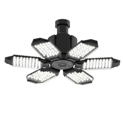 Guudgo E27 WiFi Garage Kamera mit 6-Panel LED-Lichtern, Bewegungsmeldung, Nachtsicht, Zwei-Wege-Gespräch, App-Überwachung, Smart Home Sicherheit