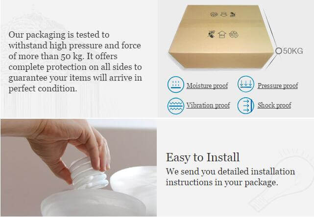 LED-Hängeleuchte, Buntglas &amp; Kupfer - Modernes Design