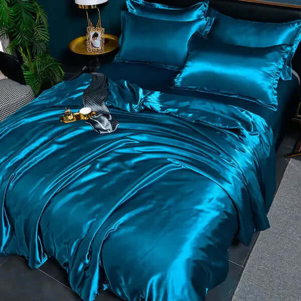 Satin Bettbezug Set - Luxuriös &amp; Weich