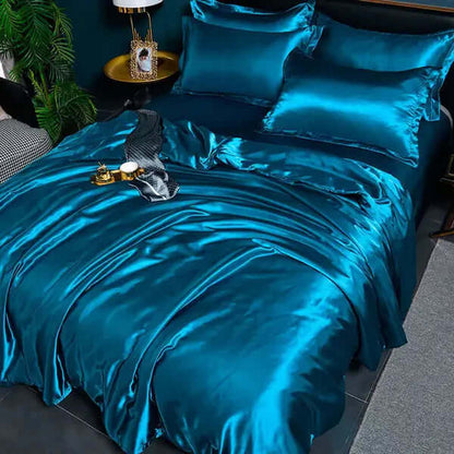 Satin Bettbezug Set - Luxuriös &amp; Weich