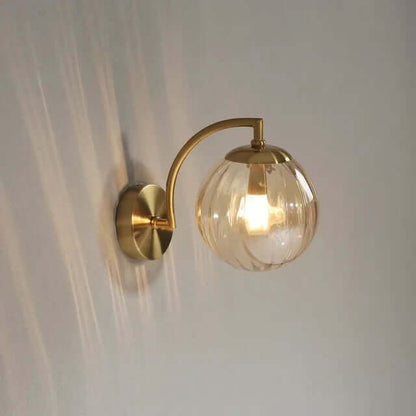 Moderne Glas-Wandleuchte, Warmweiß, 25cm