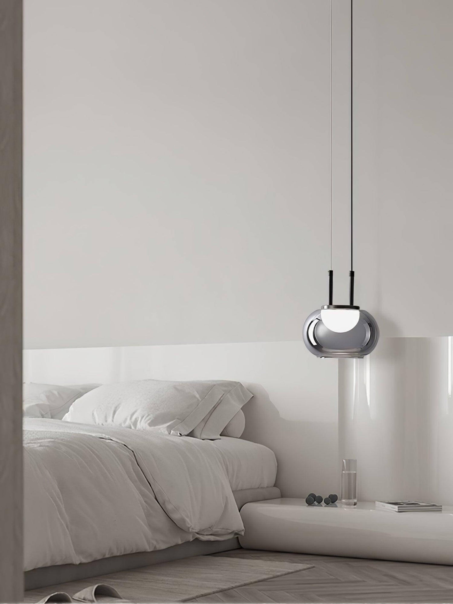 Moderne Halo Pendelleuchte, 3-flammig