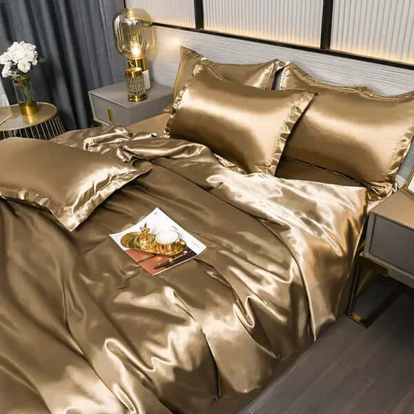 Satin Bettbezug Set - Luxuriös &amp; Weich