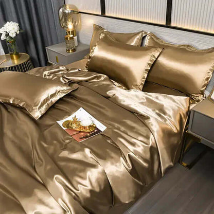 Satin Bettbezug Set - Luxuriös &amp; Weich