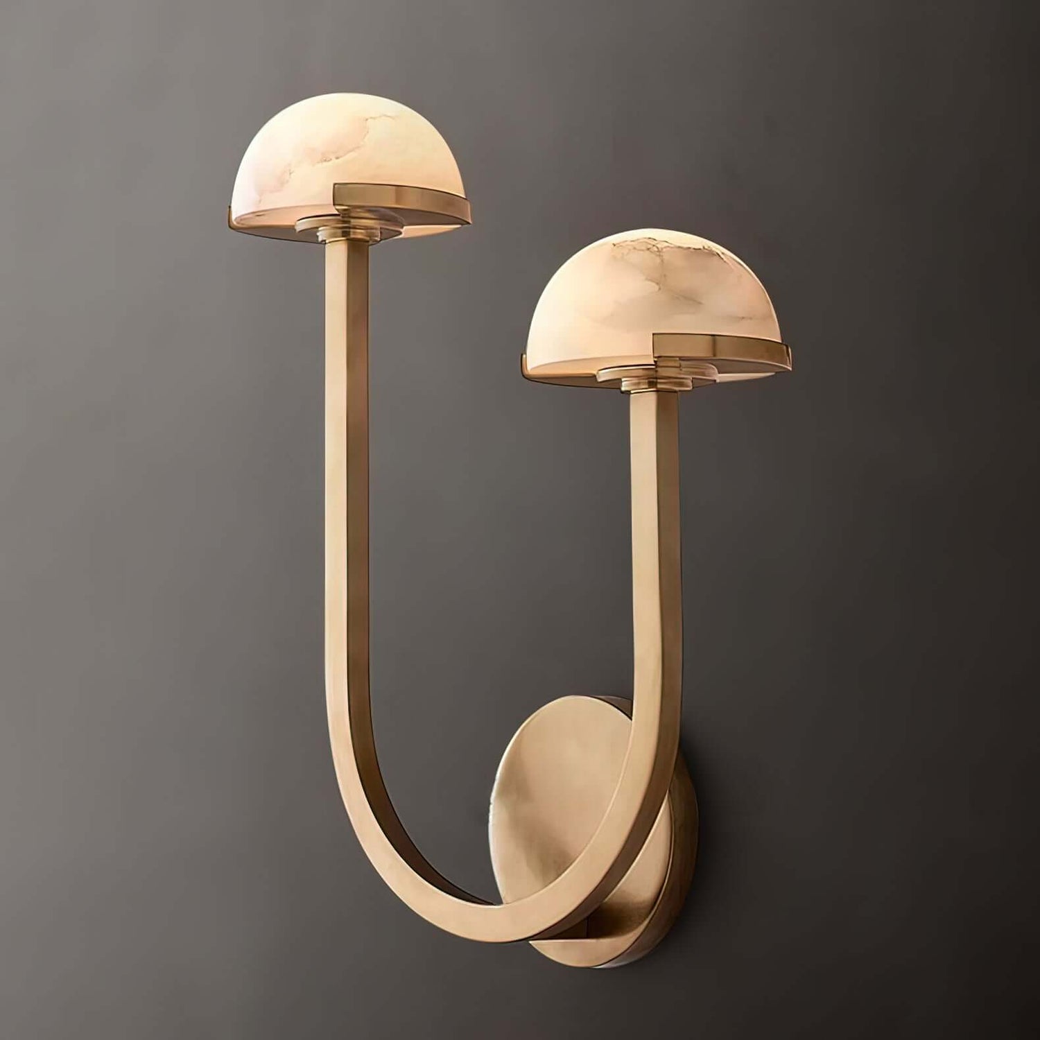 Pilz Alabaster Wandleuchte, Modernes Design