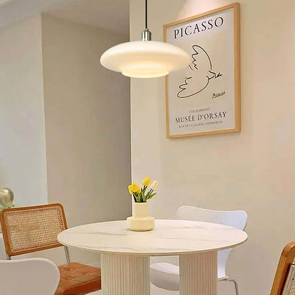 Moderne Weiße Glas Pendelleuchte