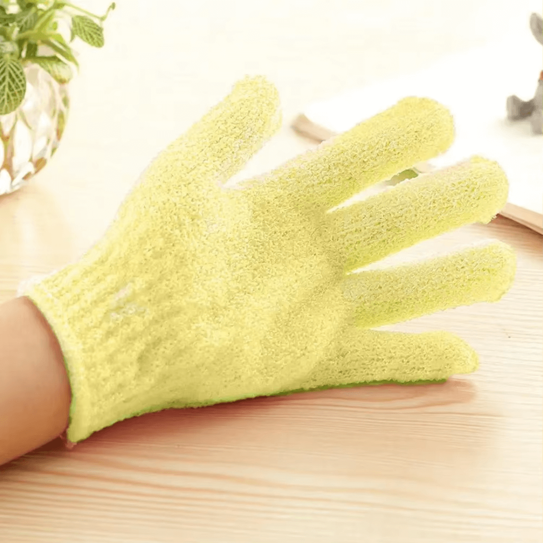 Exfoliierende Badehandschuhe für Dusche &amp; Peeling