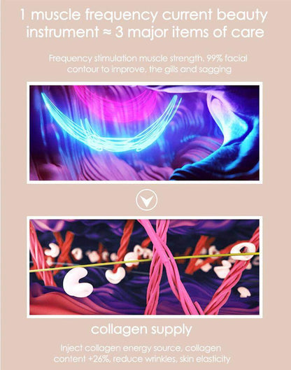 Mikrostrom-Gesichtsmassagegerät für straffere Haut