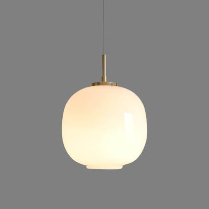 Skandinavische Opalglas-Pendelleuchte