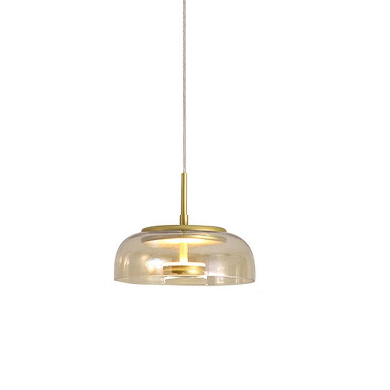 Moderne Pendelleuchte - Messing &amp; Glas